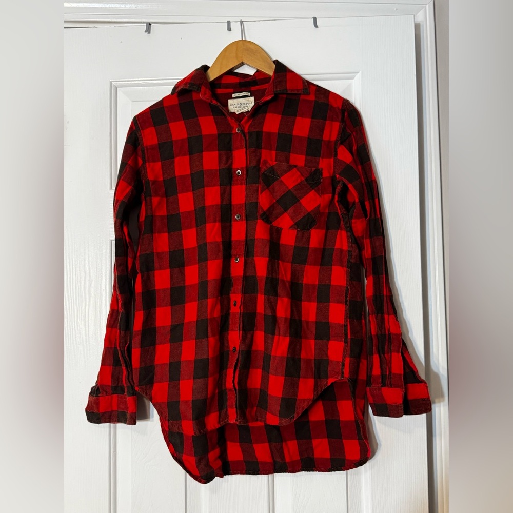 Denim & Supply Ralph Lauren RL Boyfriend Shirt - Size Small Petite 0538